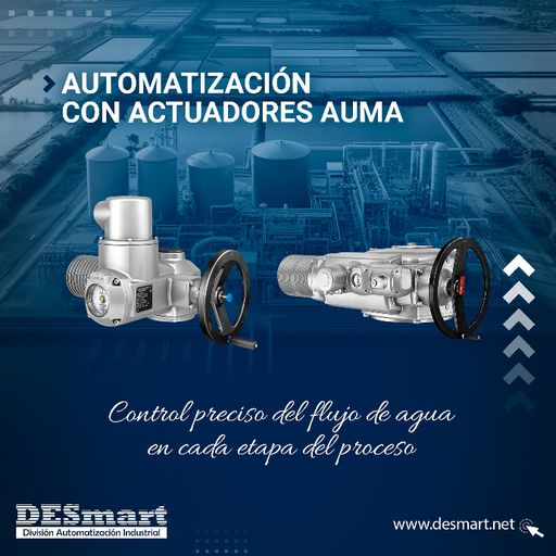 Aplicaciones de Actuadores Eléctricos AUMA para la Industria del Agua